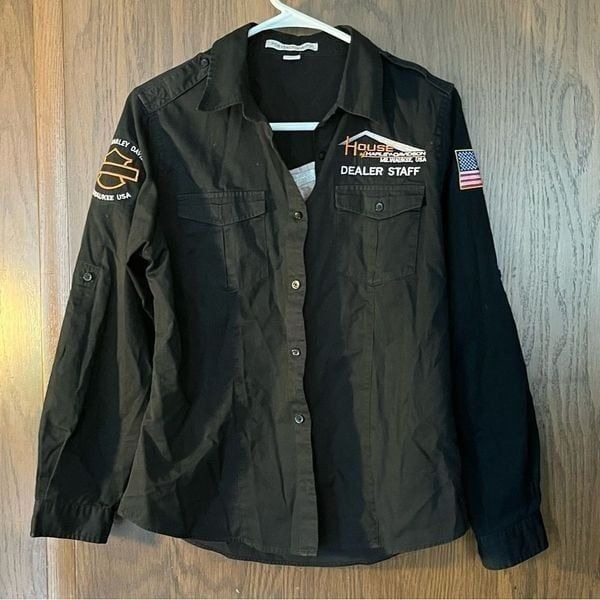 Harley Davidson Dealer Staff Cotton Button Shirt
