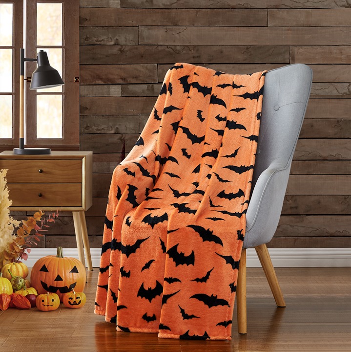 Halloween Spooky Bats Soft & Plush Oversized Accent Throw Blanket 50