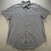 Robert Graham Shirt Mens M Blue White Floral Geometric Classic Short Sleeve