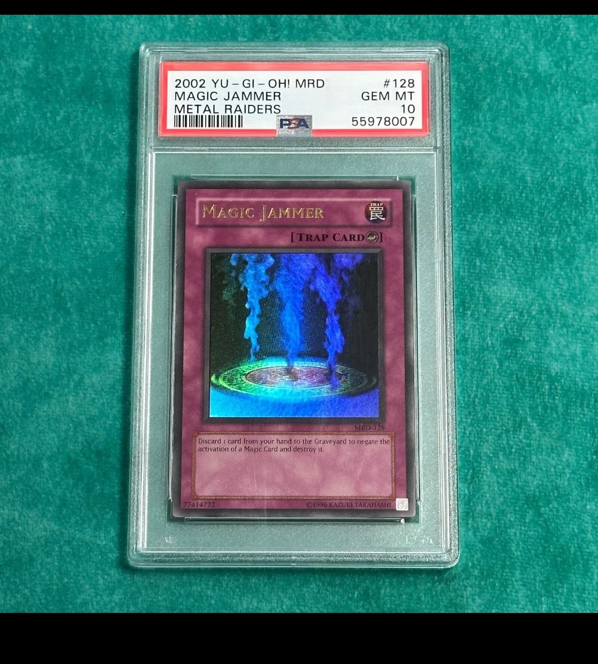 Yugioh magic jammer PSA 10 metal raiders
