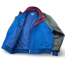 Vintage Pendleton Lobo Jacket Wool Bomber Full Zip Colorblock Men's Medium