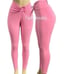 Victoria’s Secret Pink Active high Waist Full Length Ruched V leggings Pink XL