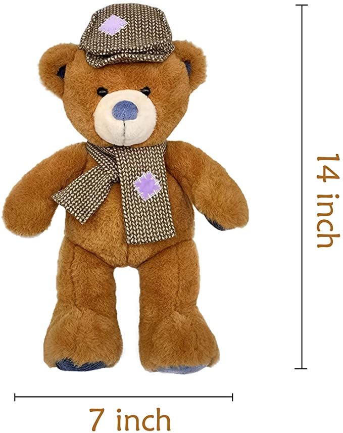 Locmetur Cute Teddy Bear Stuffed Animal Plush Toys for Kids 14 inch Adorable Sof