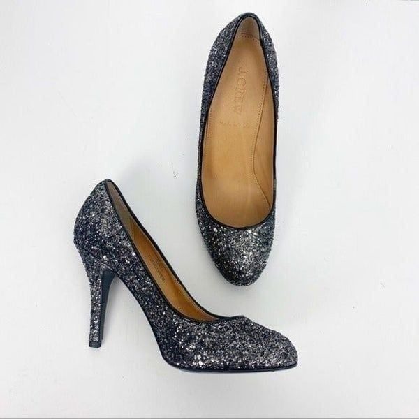 J.Crew Mona Glitter Pumps