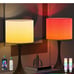 24 Tall Smart Bedside Table Lamp for Living Room Set of 2,Color Changing