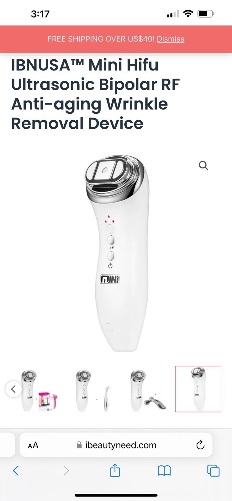 Mini HIFU RF Facial Device