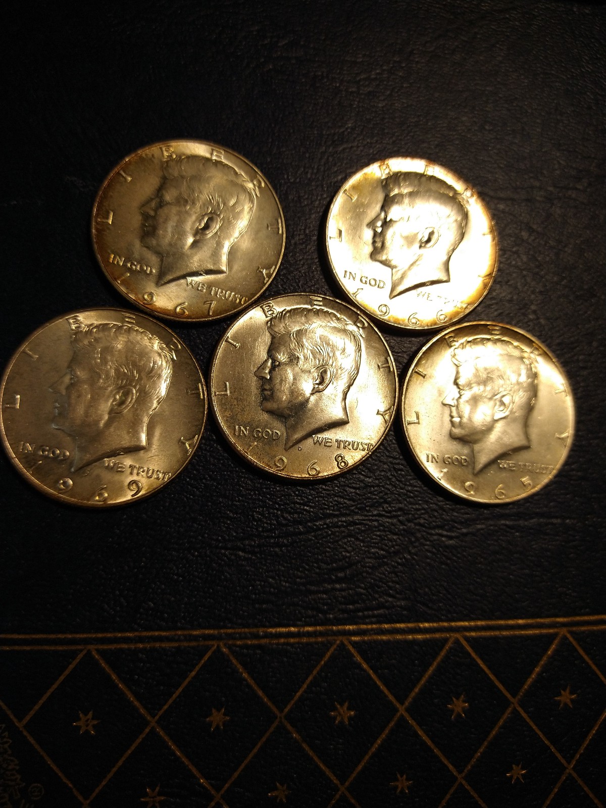 SILVER Half dollars USA Genuine Nice Toned vintage