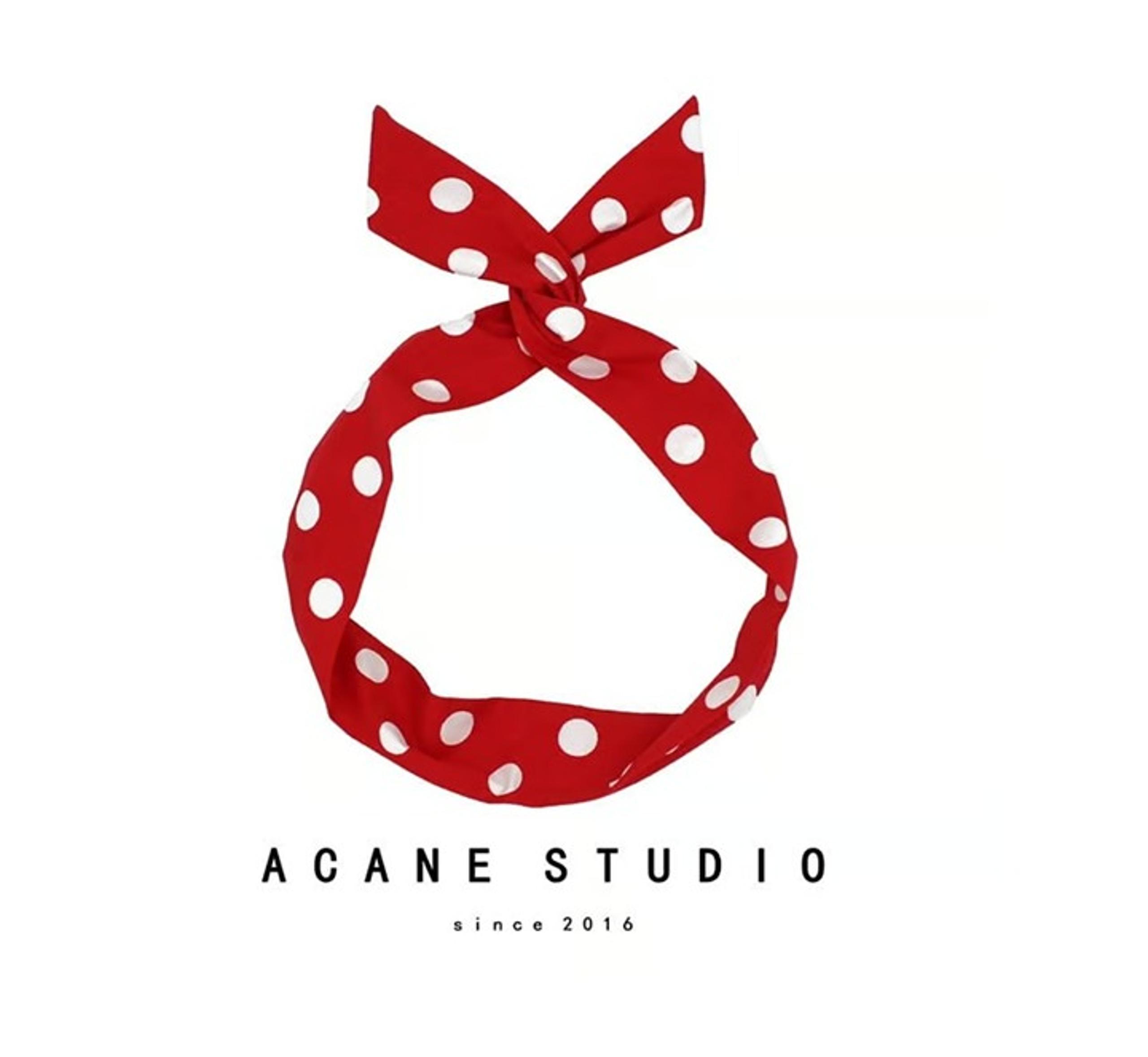 Retro Knotted Headbands - Red - White Dot