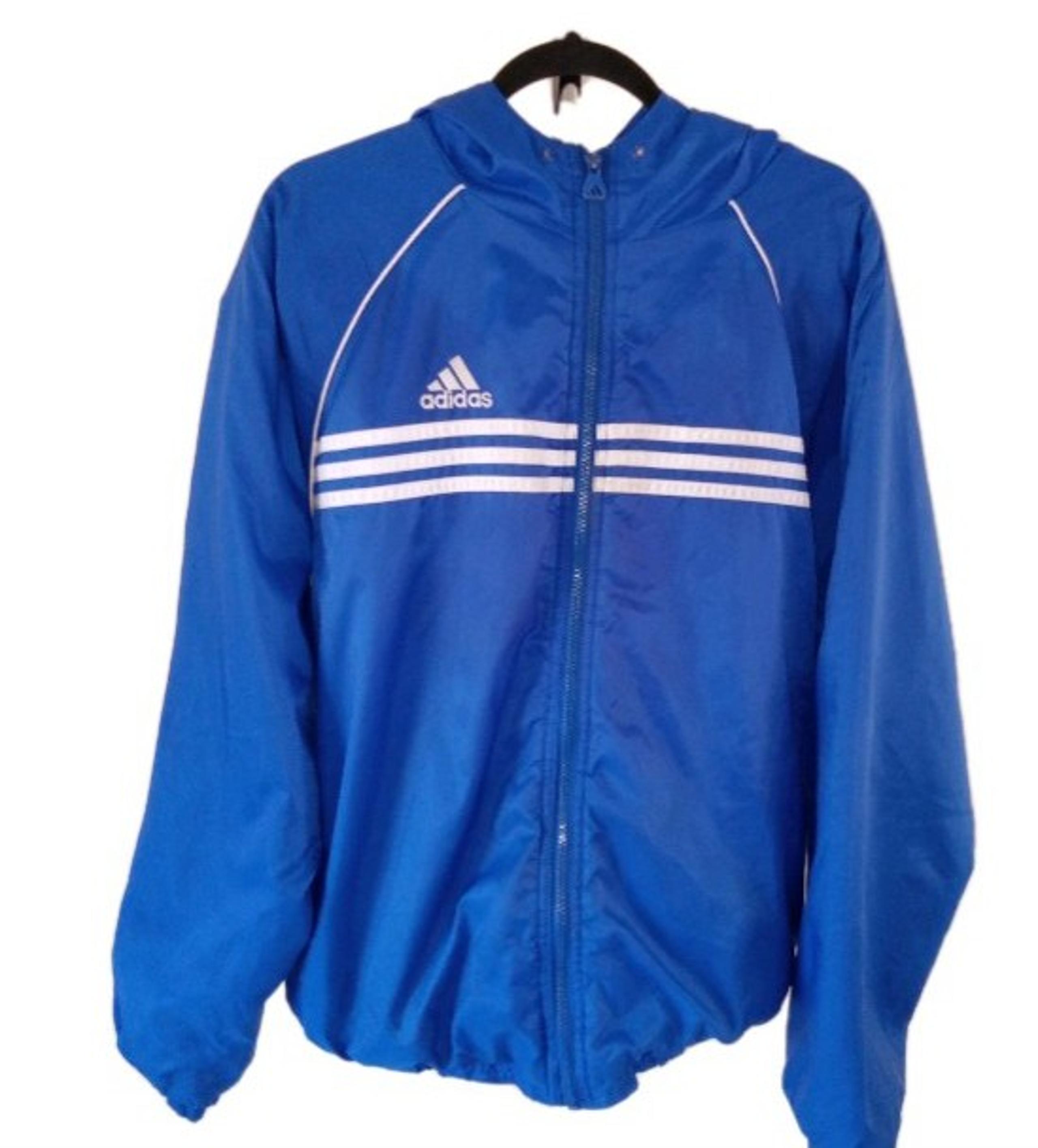 Adidas Nylon Hooded Fleece Lined Jacket S
