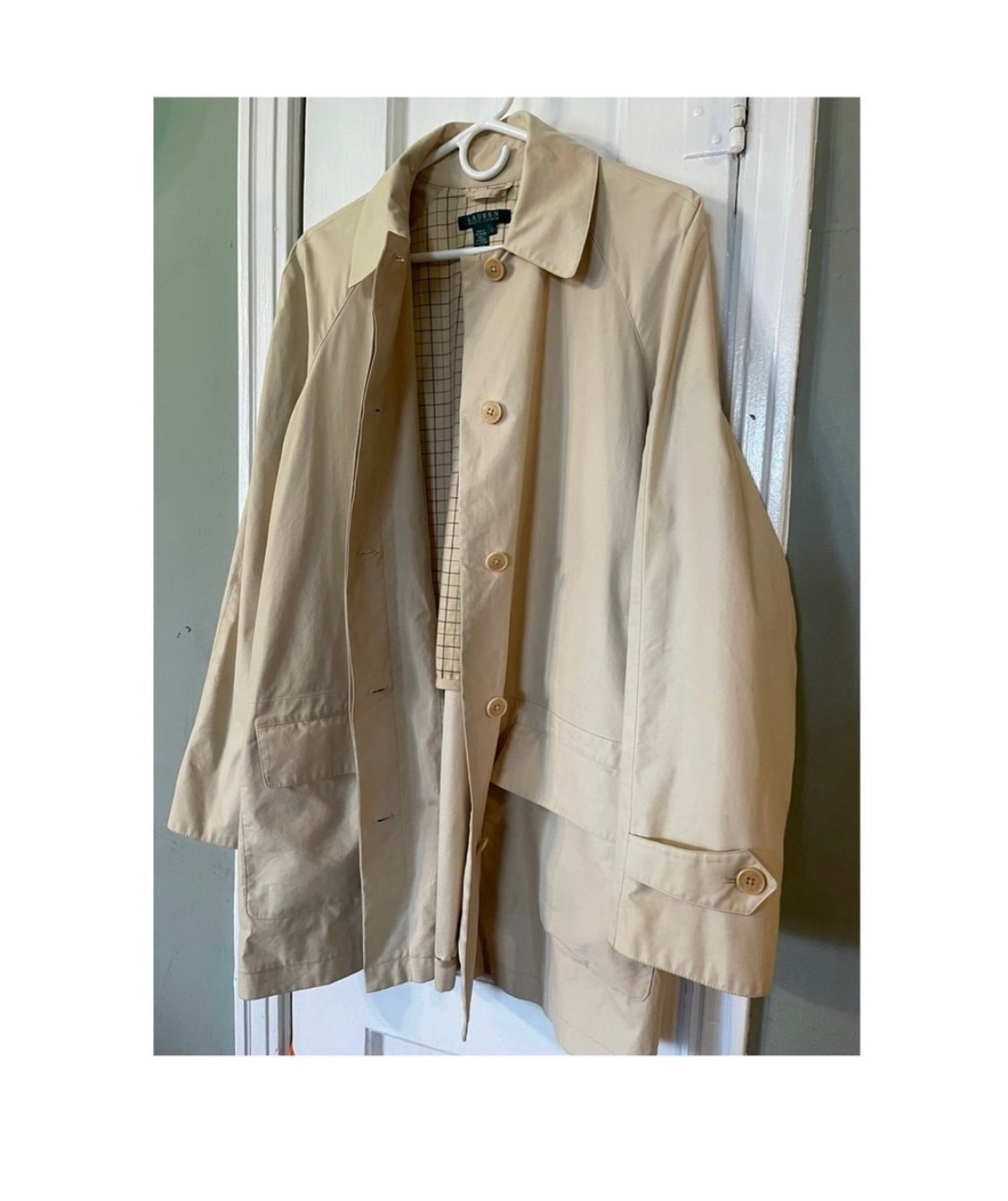 Lauren Ralph Lauren Classic Beige Women’s Coat Size Large