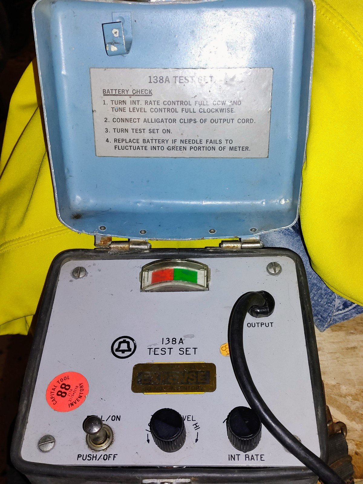138A Test Set Battery Check