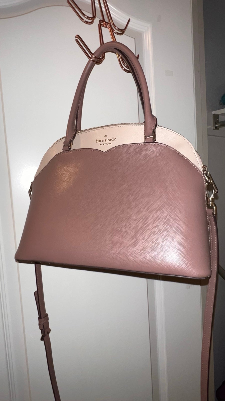 kate spade dome crossbody purse dual tone