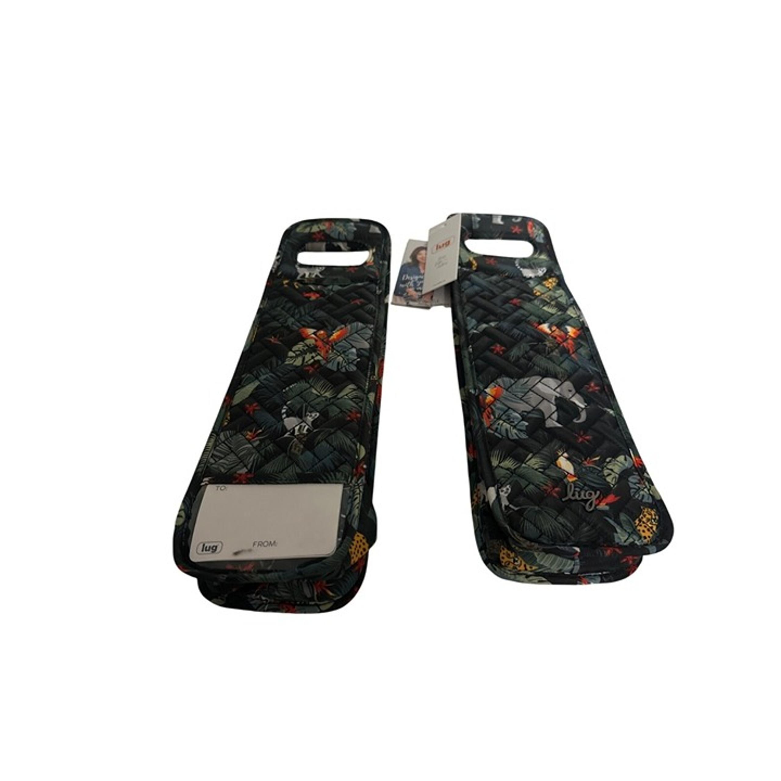 Wildlife Black Lug Shuttle 2 piece Wine Totes - New with Tags