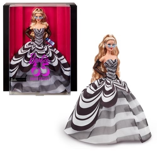 2024 Mattel Barbie 65th Blue Sapphire Anniversary Blonde Hair Doll