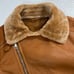 Robert Phillips Shearling Moto Motorcycle Jacket Size Medium Color Brown