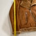 Robert Phillips Shearling Moto Motorcycle Jacket Size Medium Color Brown