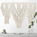 Macrame Wall Hanging Nature Cotton, Boho Macrame Tapestry Wall Decor