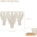 Macrame Wall Hanging Nature Cotton, Boho Macrame Tapestry Wall Decor