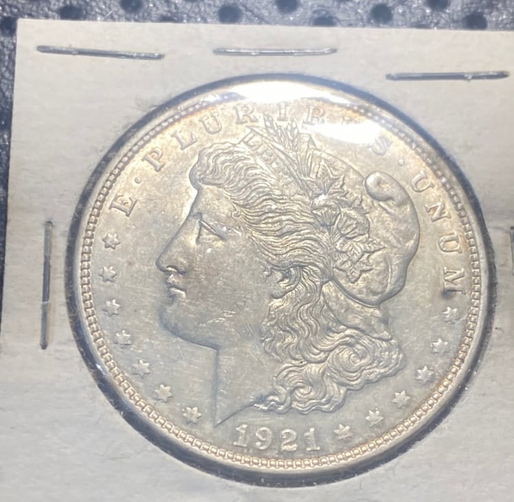 1921 -D Silver Morgan Dollar Peace dollar coin very rare mint state