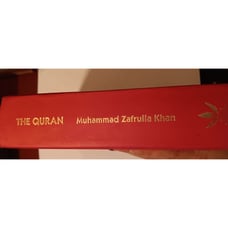 THE QURAN Arabic Text & English Translation Muhammad Zafrulla Khan HC 1991 Red