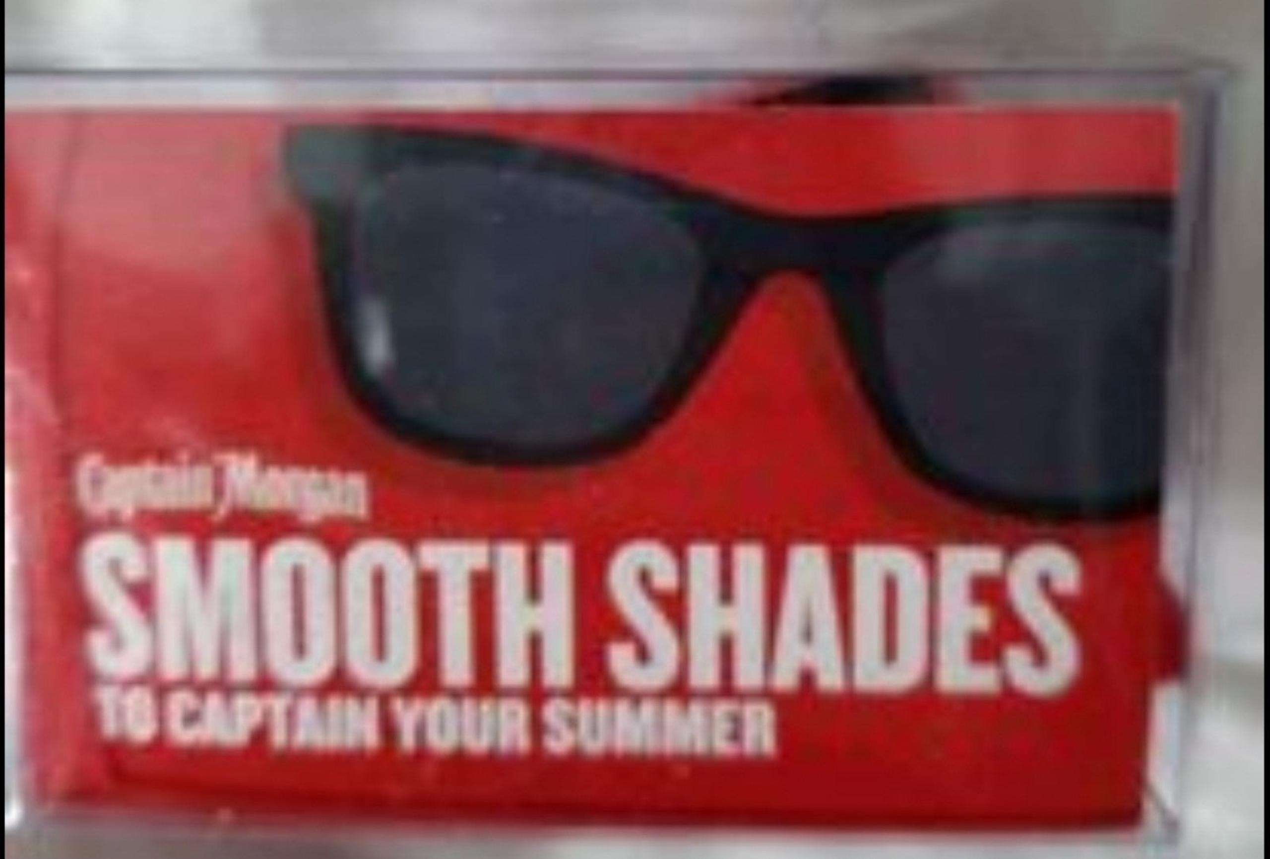New in  box Captain Morgan folding sunglasses