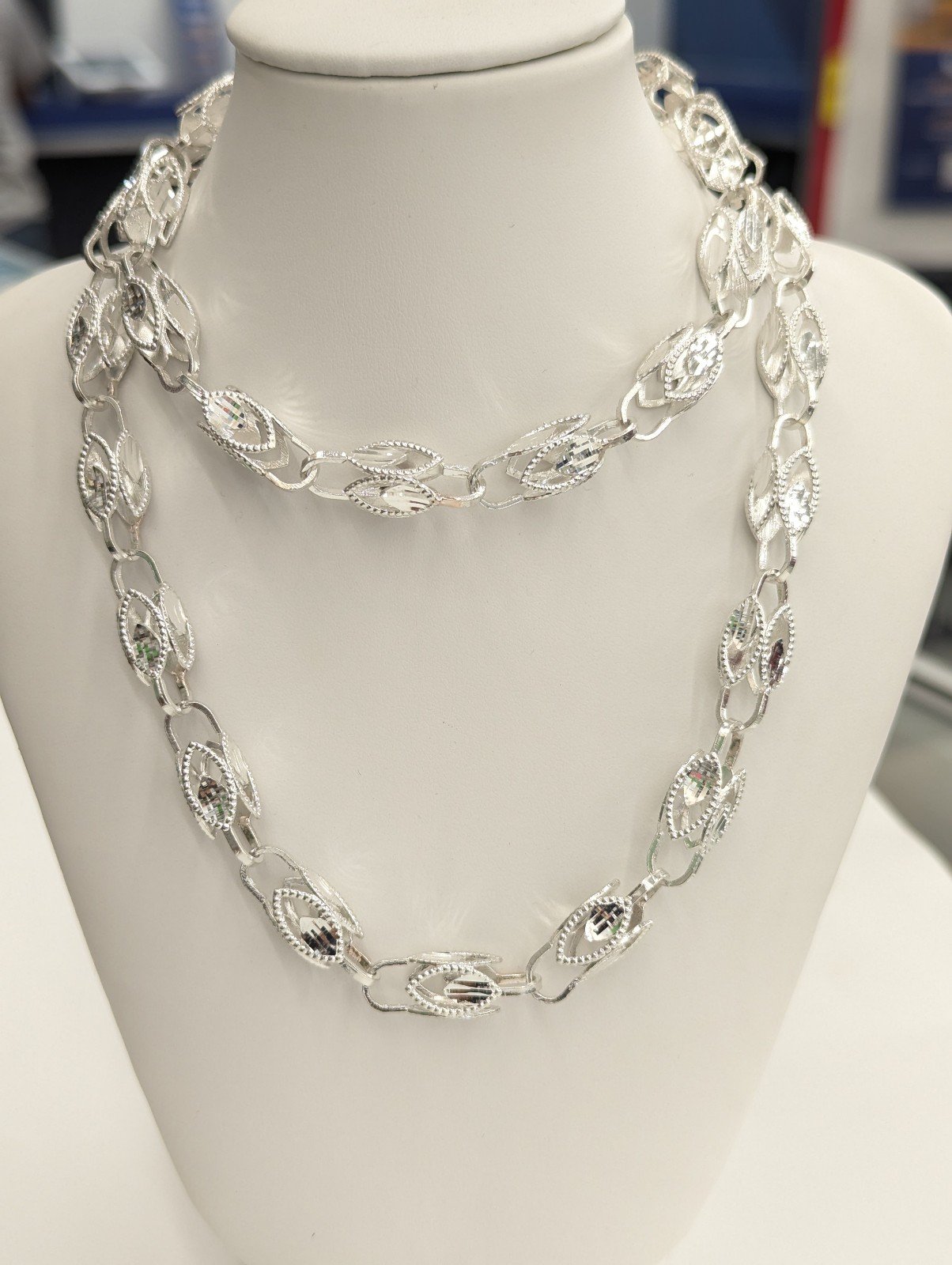 925 Sterling Silver Turkish Chain 8.2 mm 23.8 Inches