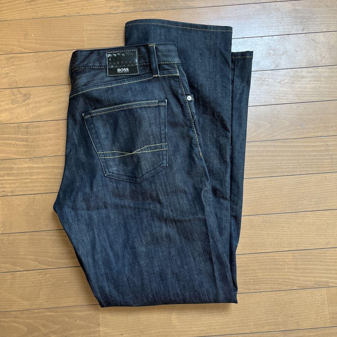 BOSS Dark Denim Straight Pants 34/34