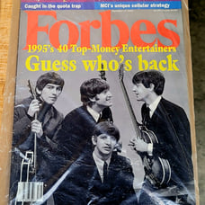 The Beatles Forbes Magazine Sept 25 1995 Excellent Condition