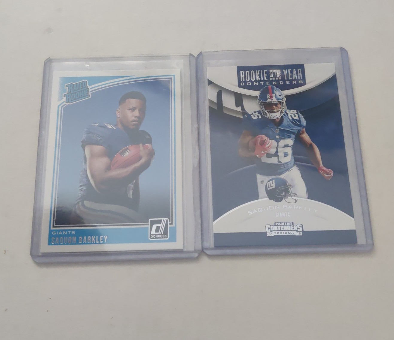 Saquon Barkley Donruss Rated Rookie Contenders Rookie Of The Year Lot