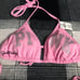 VS PINK 2 PIECE STRING BIKINI SWIMSUIT PINK LOLLIPOP BLING LIMITED EDITION IN XS