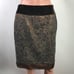Magaschoni Brown Sequin Skirt Size 10