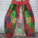 Vintage 70s Patchwork Apron Full Colorblock Housedress Prairie Cottagecore Flaw