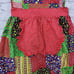 Vintage 70s Patchwork Apron Full Colorblock Housedress Prairie Cottagecore Flaw
