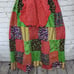 Vintage 70s Patchwork Apron Full Colorblock Housedress Prairie Cottagecore Flaw