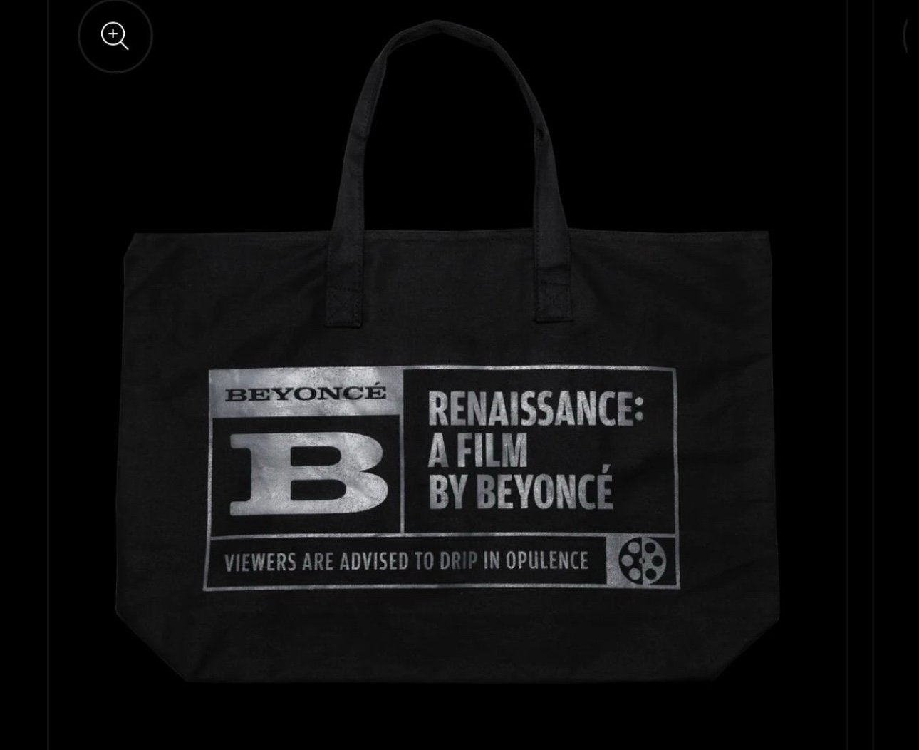 Beyoncé official Renaissance Tour FILM RATED B TOTE BAG CANVAS NEW beyhive 2023