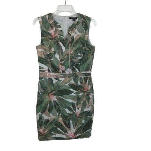 NWT Womens Size 8 Brooks Brothers Tropical Foliage Sleeveless Sheath Dress NEW