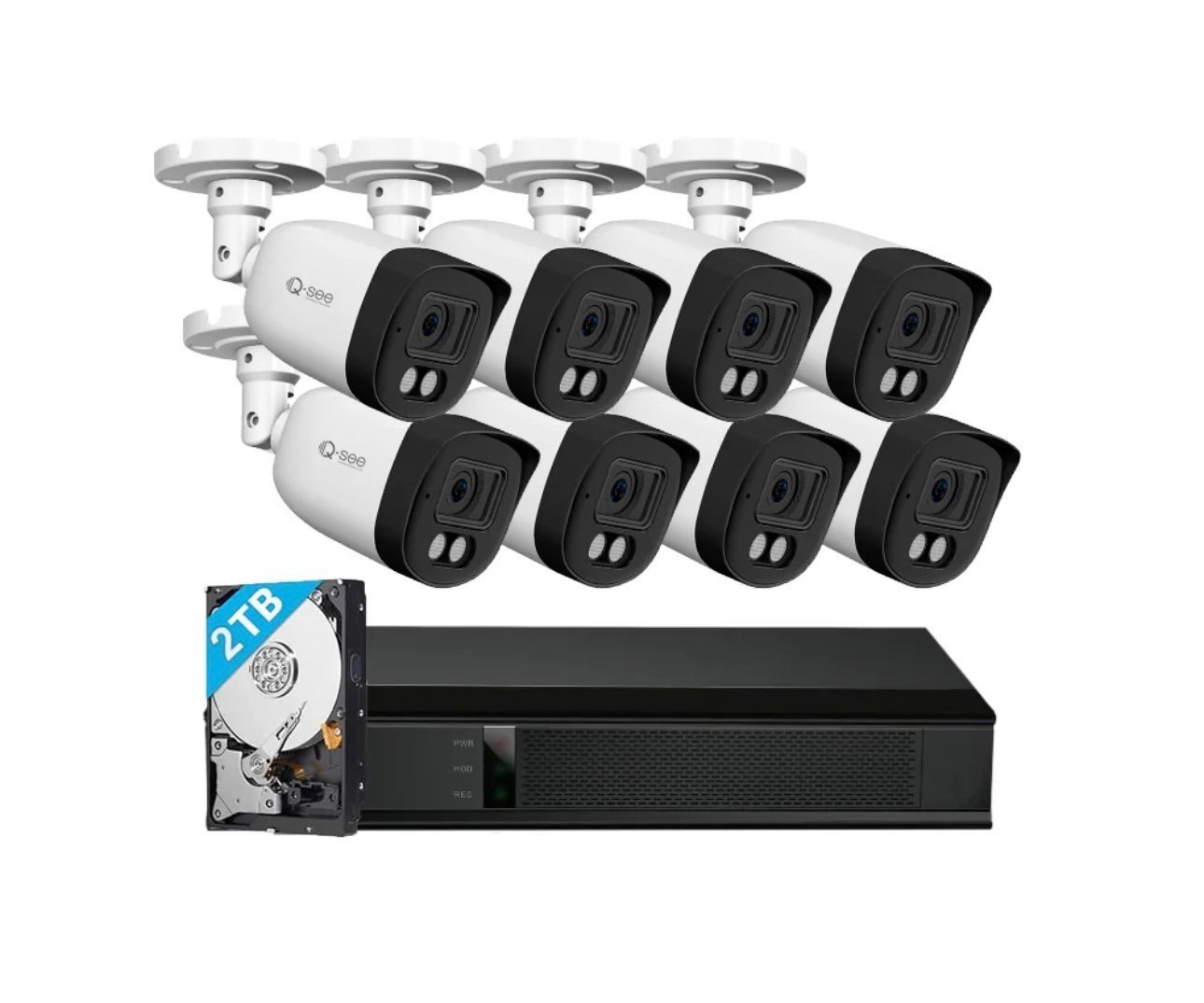 Q see 5 MP 2TB Wired DVR System