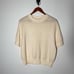 Womens St. John Basics Mock Neck Cropped Sweater, Cream, Size M, EUC!