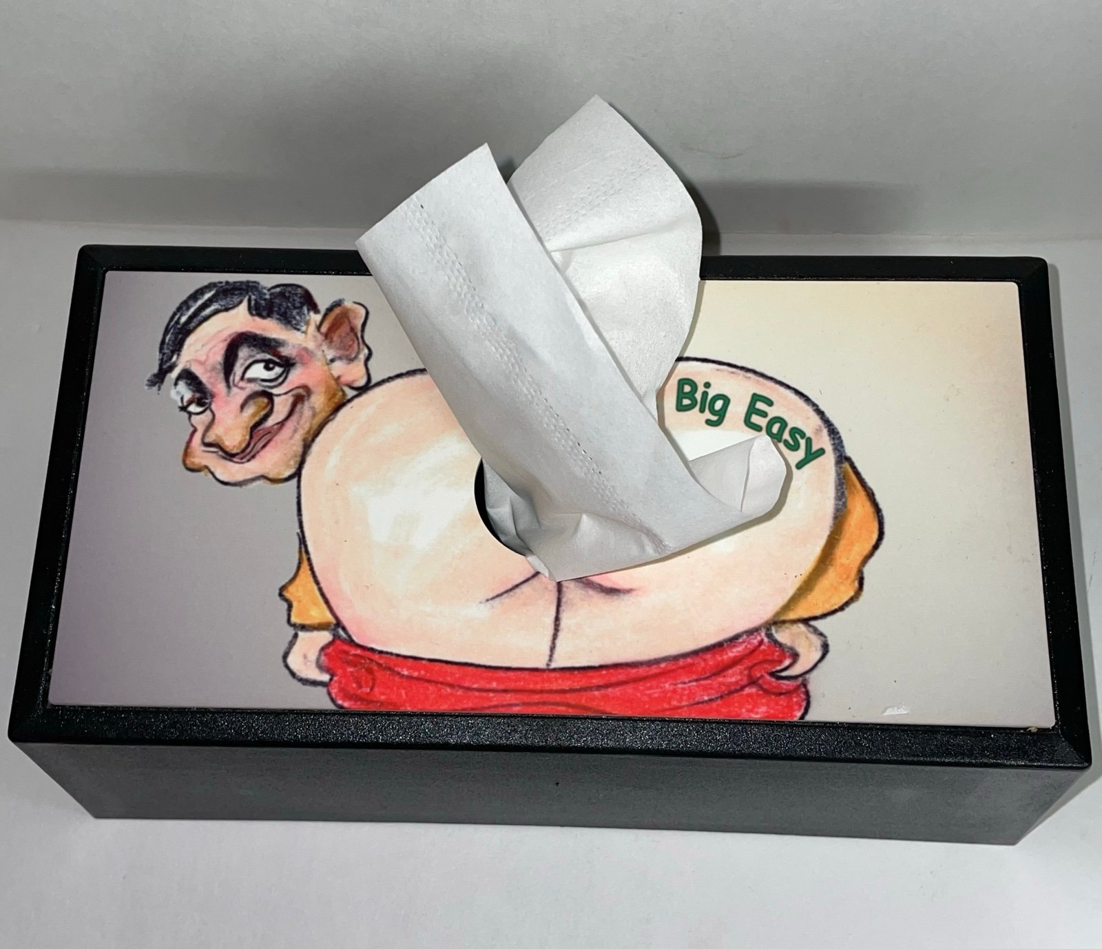 Humorous Mr Bean “The Big Easy” Butt Tissue Holder