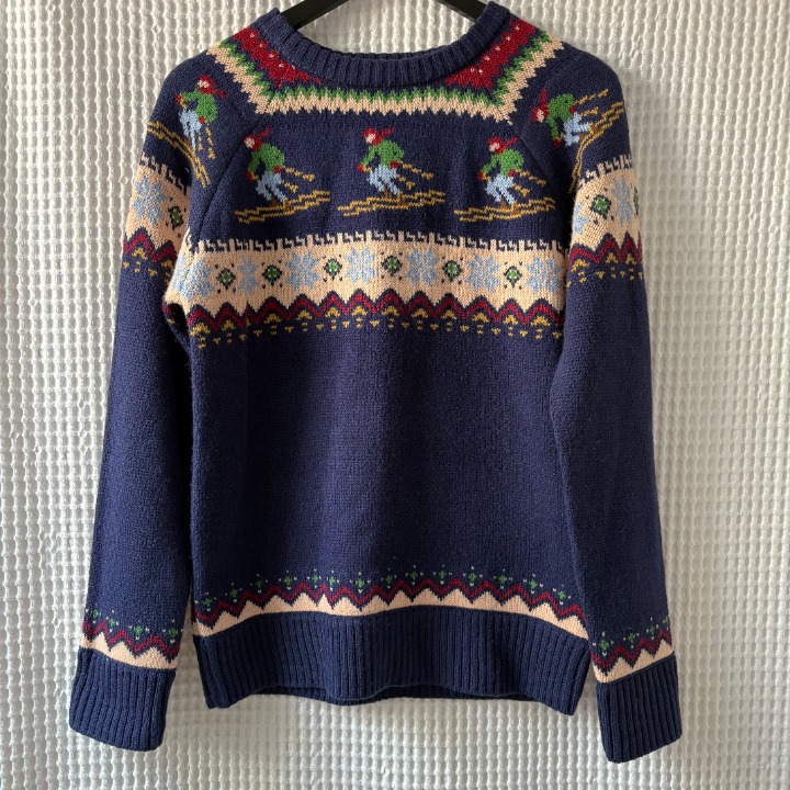 Kiel James Patrick unisex XS Hit the Slopes pullover wool and acrylic sweater
