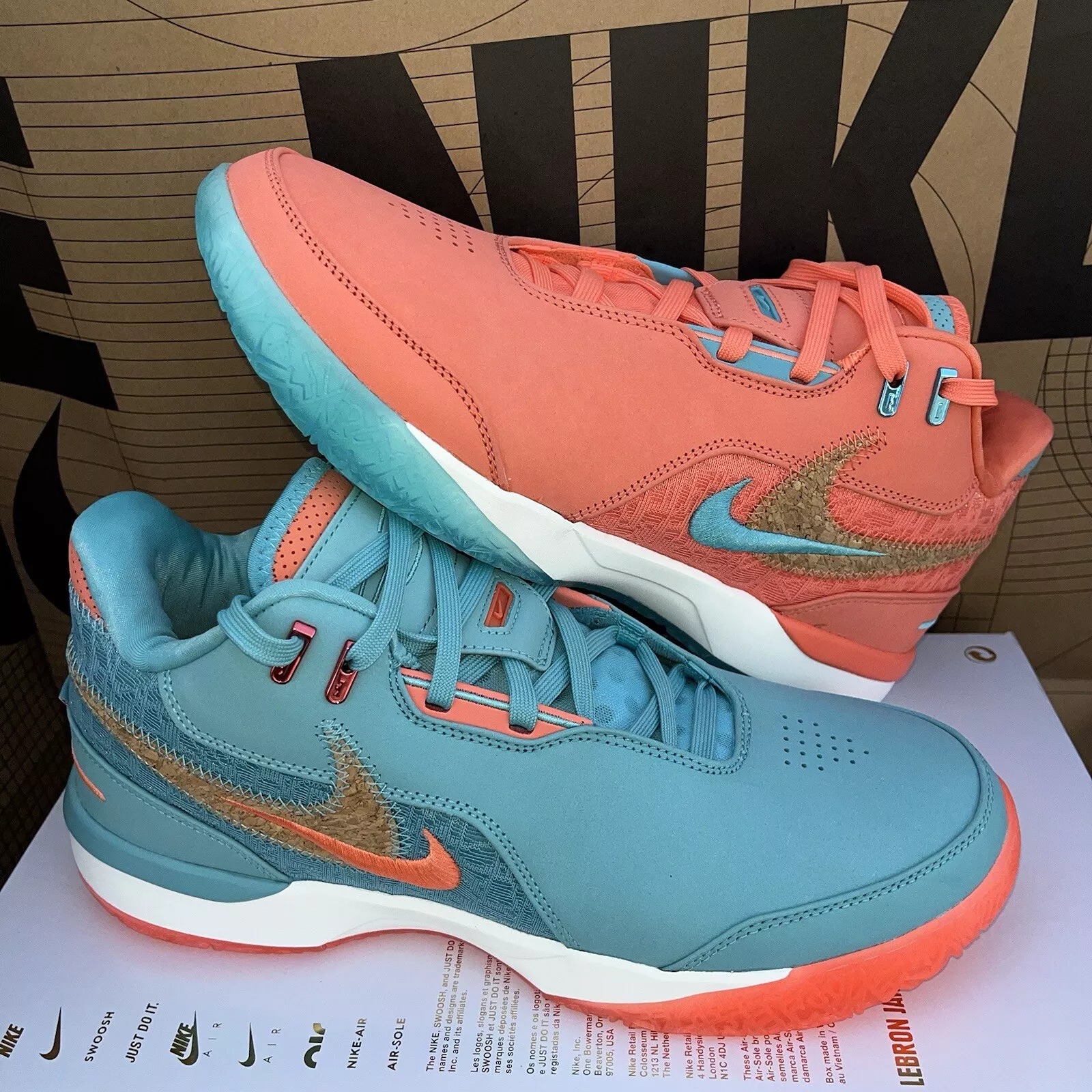 NEW Nike Zoom LeBron NXXT Gen AMPD Miami Bronny James FJ1566-401 Size 12