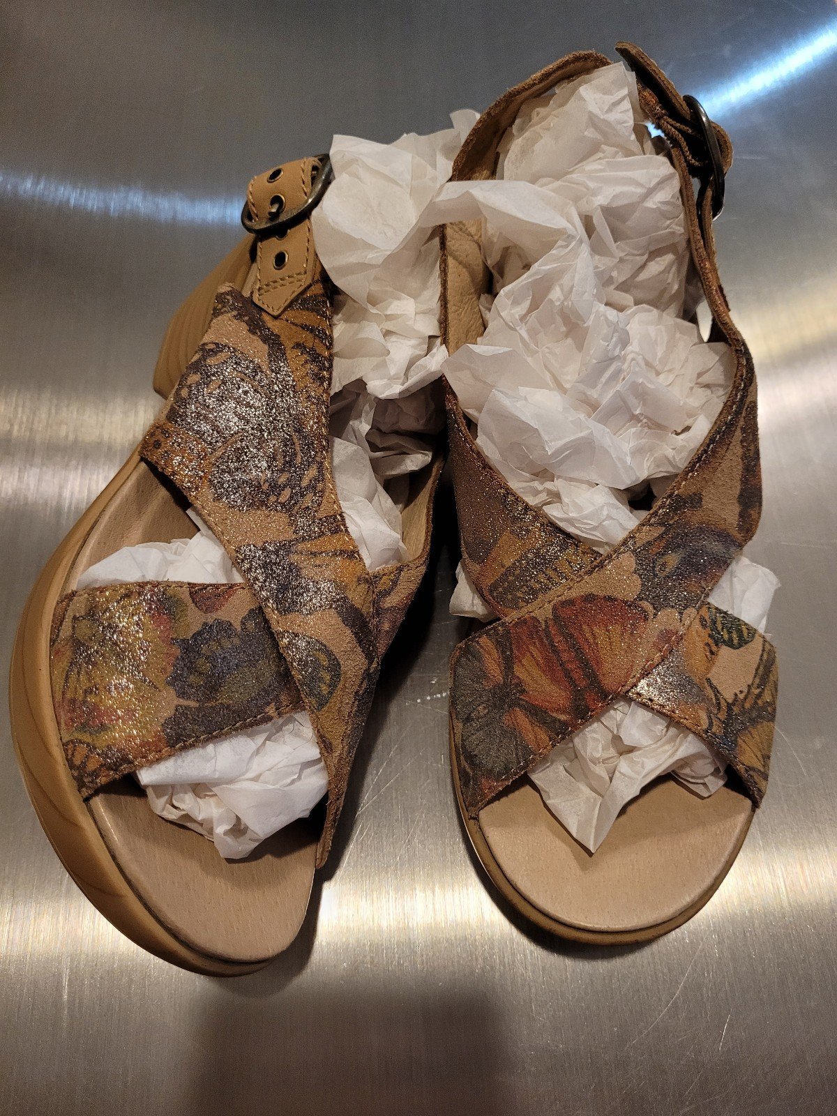 NEW DANSKO Gorgeous Jacinda Floral Sparkle Sandals Very Rare 7.5 8 55% Off!!