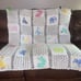 VINTAGE HANDMADE KIDS BLANKET / THRO