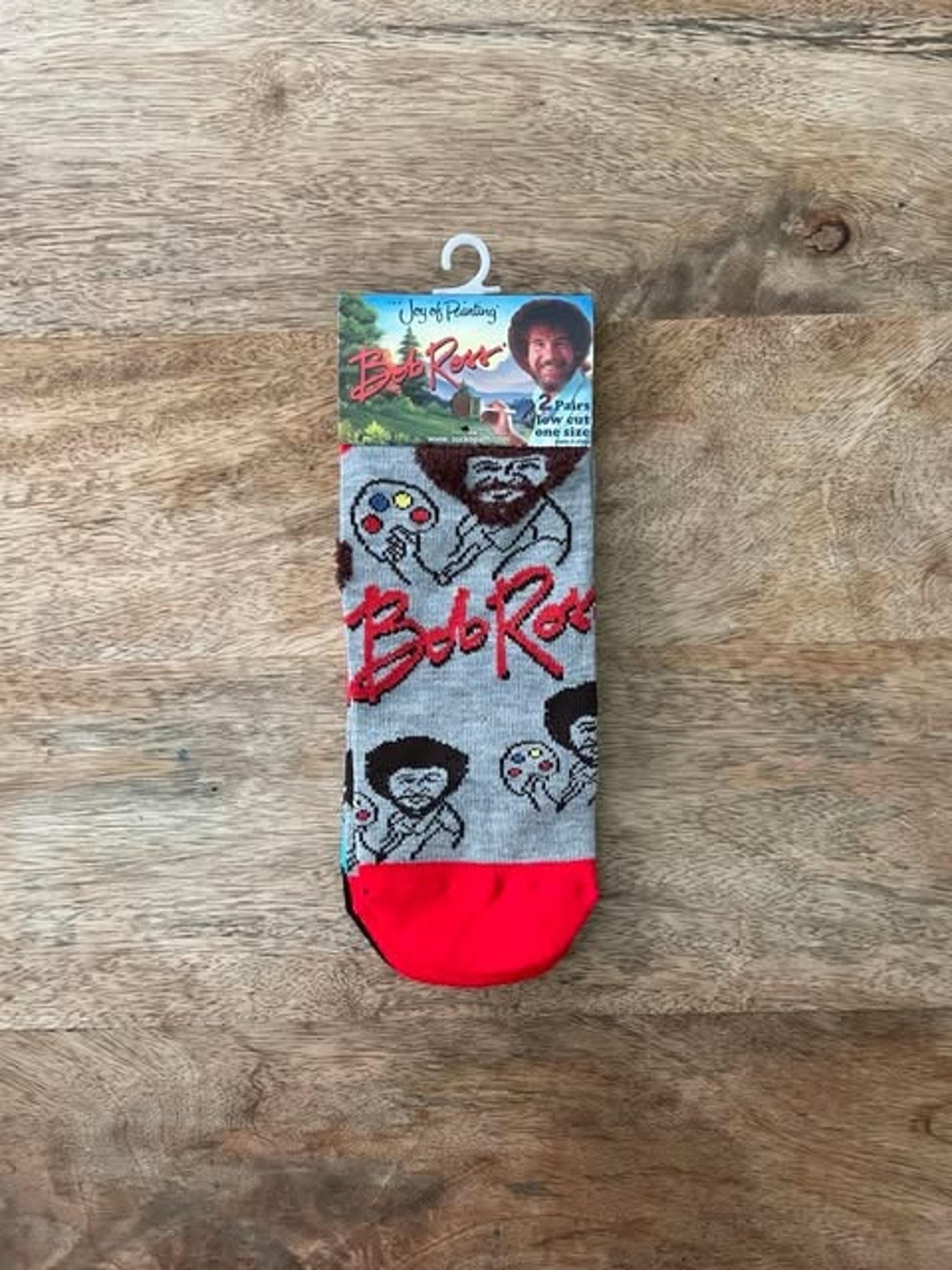 NEW 2Pk Joy of Painting Bob Ross Socks