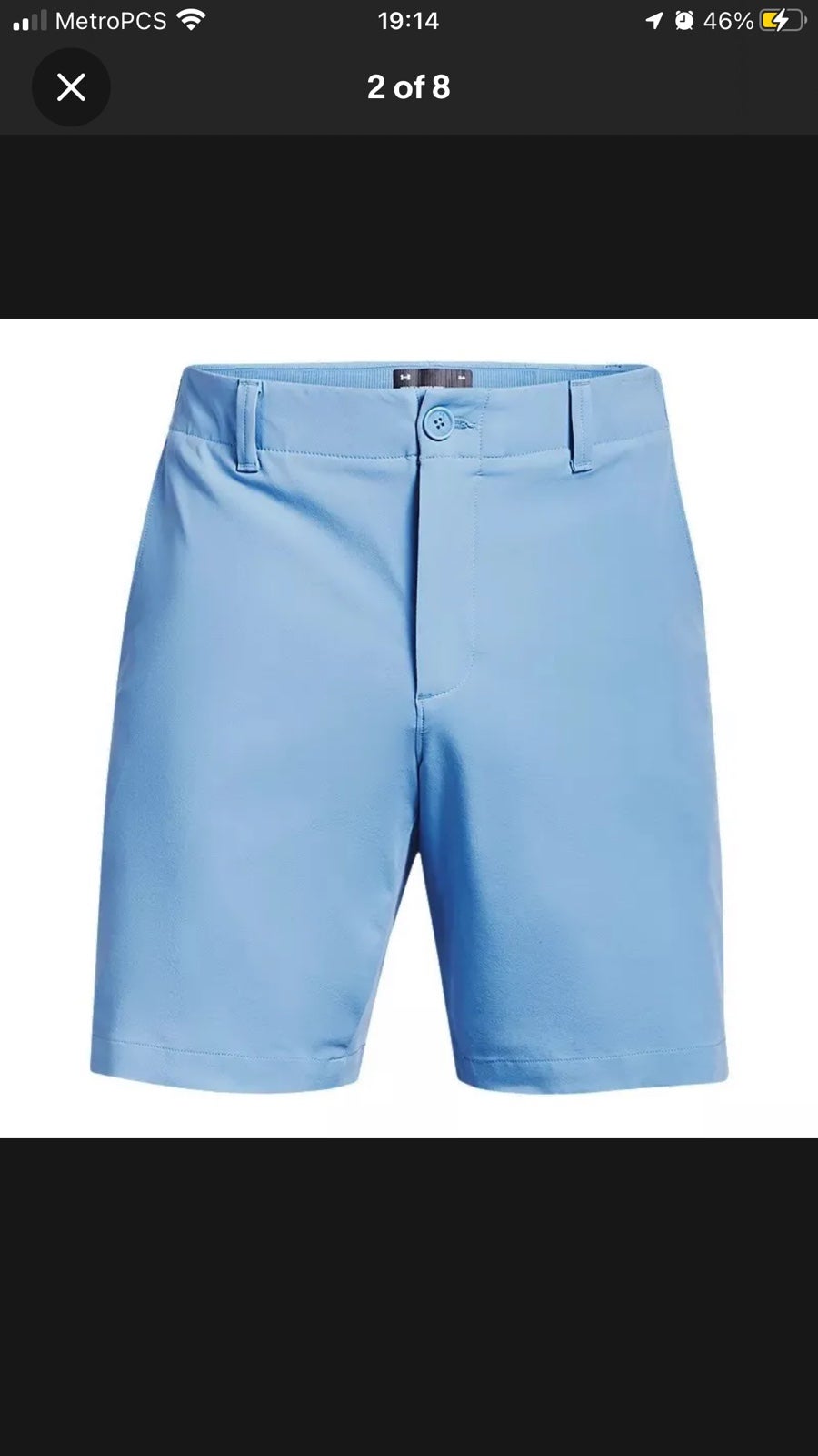 Under Armour UA Iso-Chill Men's Golf Shorts 9 Inseam Size 40 Blue 1358785-487
