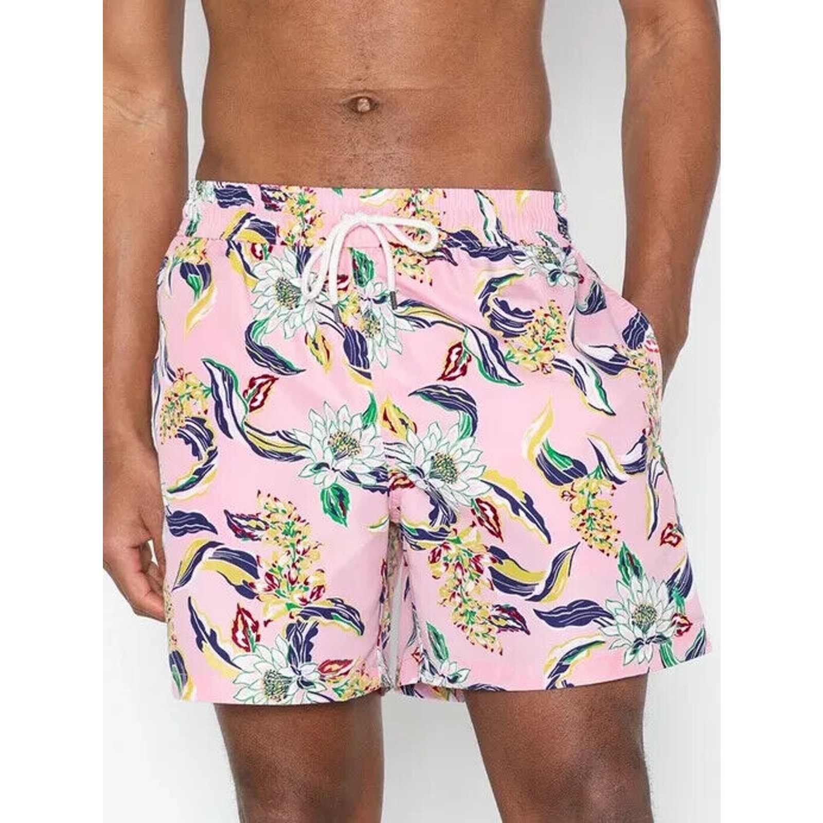 Polo Ralph Lauren Traveler Swim Shorts Men's Mesh Lined Trunks Tropical Medium