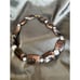 Vintage Iridescent Shell & Blue Lace Agate Beaded Choker Necklace Statement 17