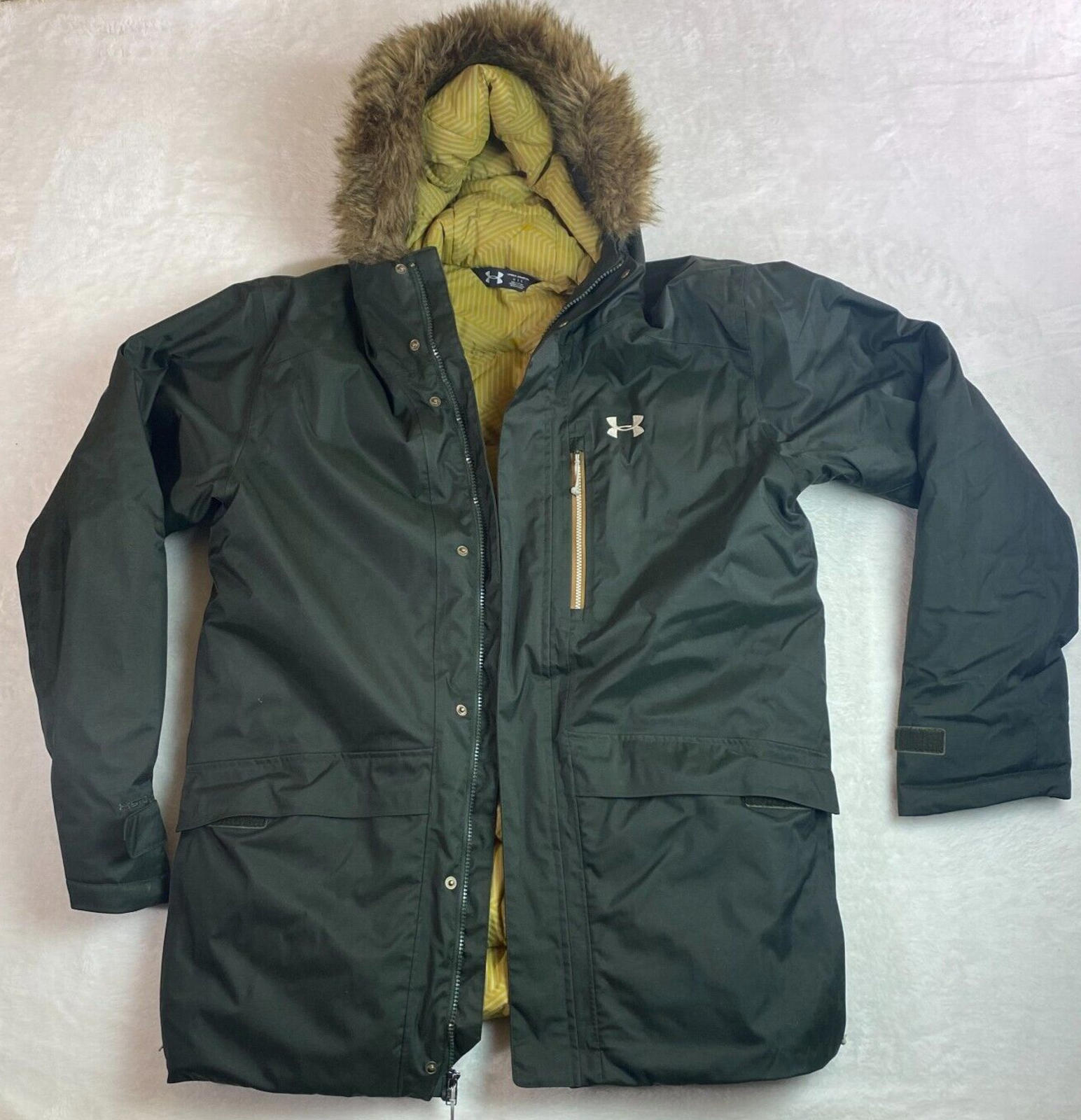 Under Armour Men's Cold Gear Reactor Voltage Green Jacket Size L