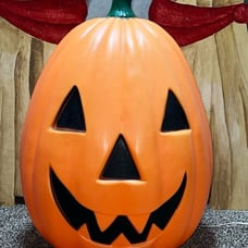 Vintage Halloween Huge 30” Empire Lighted JOL Pumpkin Blow Mold Yard Decoration