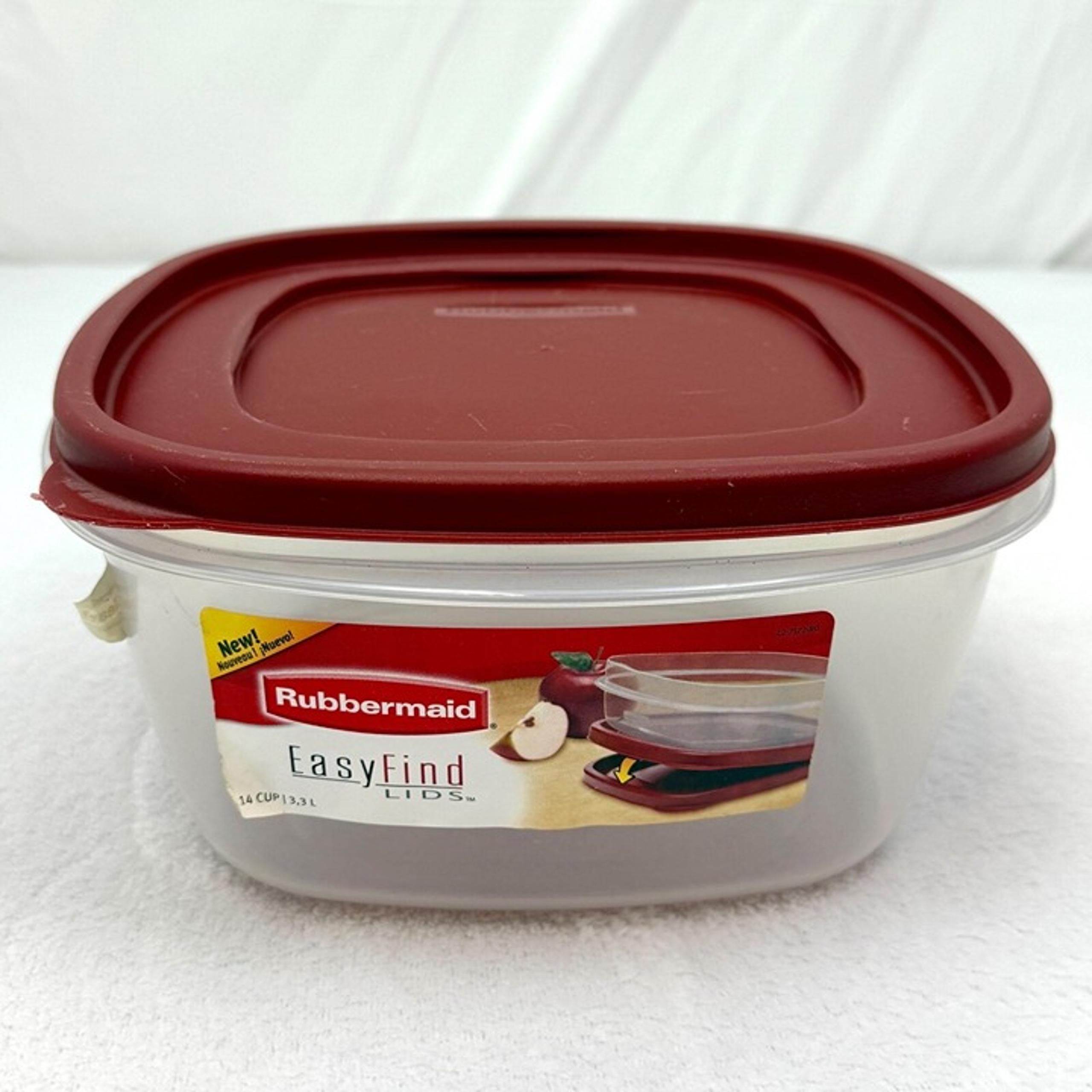 Rubbermaid Easy Find Lids Extra Clear 14 Cup/3.3 Litter Container